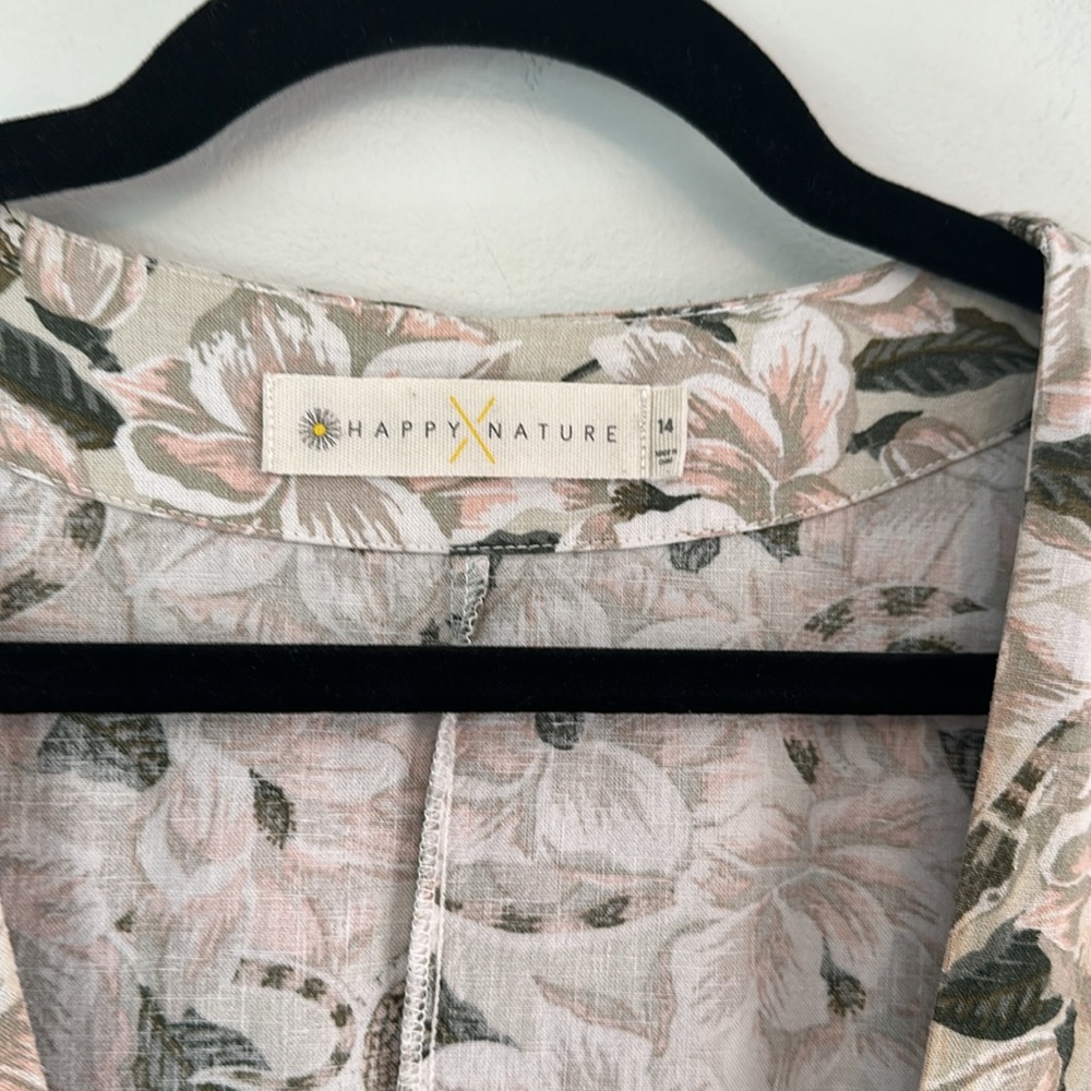 Happy Nature x Kate Hudson floral snake print boho button down midi dress - Picture 5 of 10